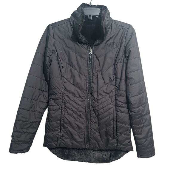 The North Face Black Women's Mossbud Insulated Reversible Jacket Size XS - Picture 1 of 6